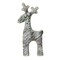 Northlight 22" Gray Rustic Glittered Christmas Reindeer Tabletop Decor